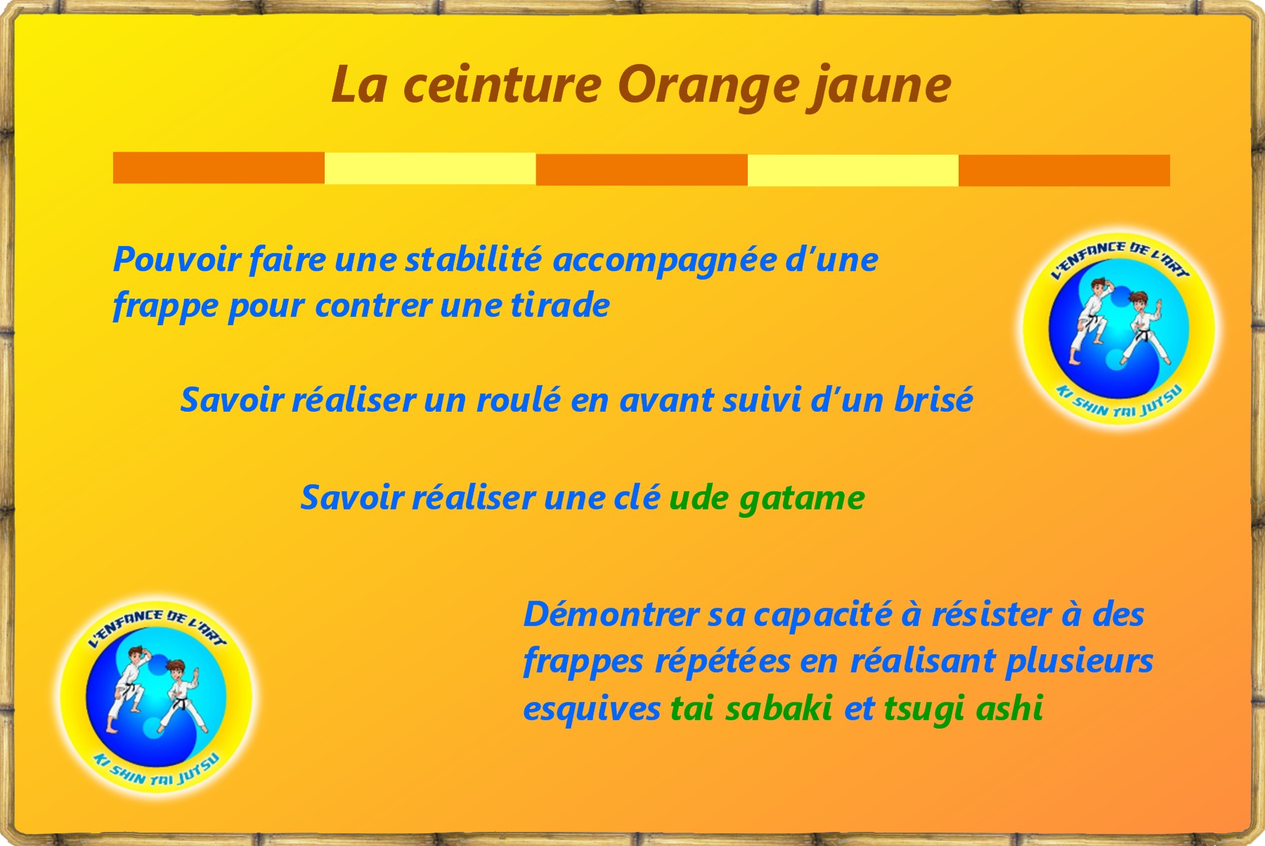 Orange jaune grade 1